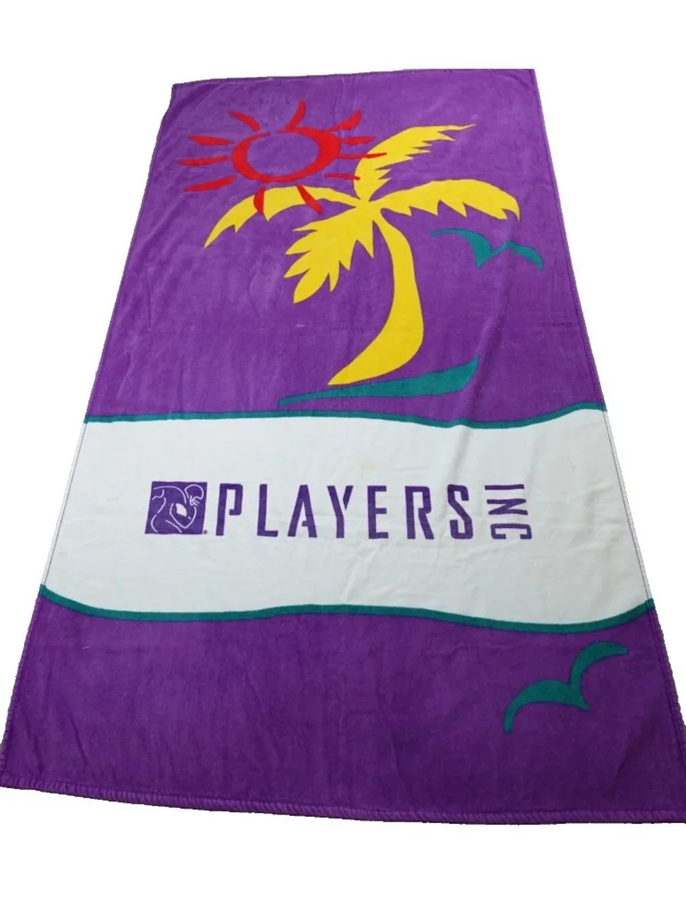 Players Inc NFL Beach Towel Purple Vintage 30 x 66